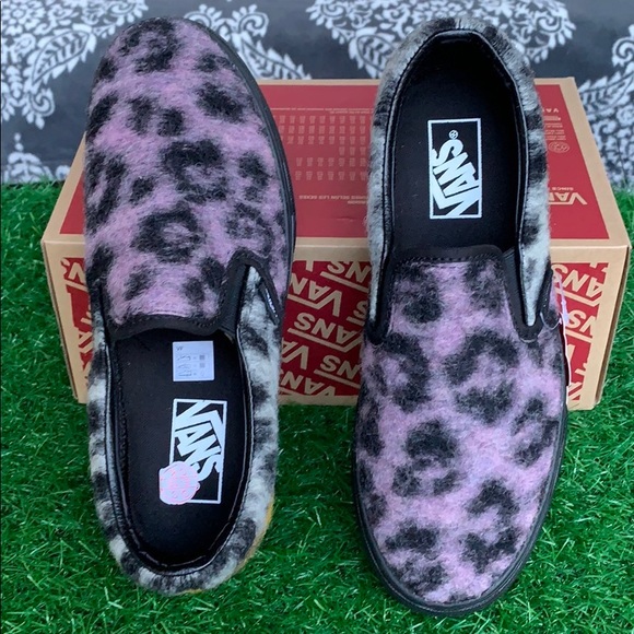 VANS CLASSIC SLIP ON PLATFORM MIX LEOPARD Multi/Bl - Picture 4 of 16